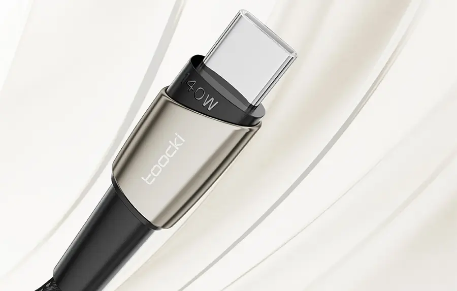Kabel USB-C 140 W 2 m Toocki TXCTT14-LG01-W2 perłowy nikiel